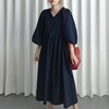 ふんわりシルエットのロングワンピース フリーサイズ